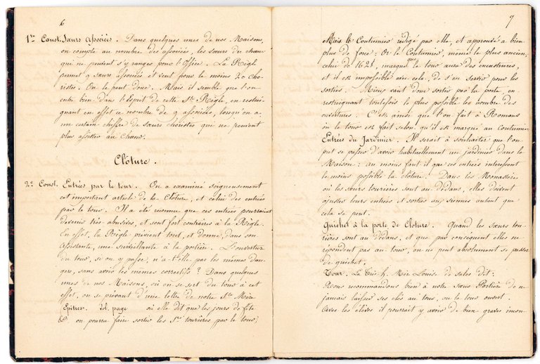 Notes des Conférences avec la T.H. Mère de Montélimart 186. …