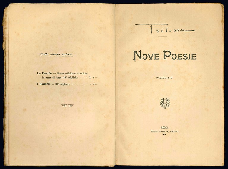 Nove poesie. 9^ migliaio.