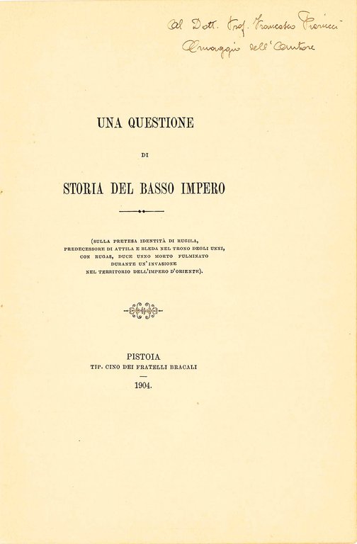 Nozze Biagini-Ravaglia. Una questione di storia del Basso Impero. | Immagine Gallery 2