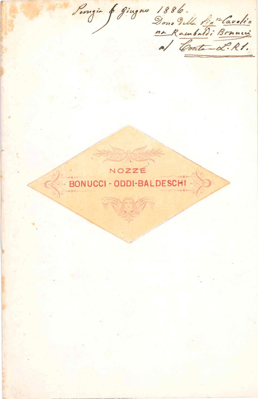 Nozze Bonucci - Oddi-Baldeschi. | Immagine principale