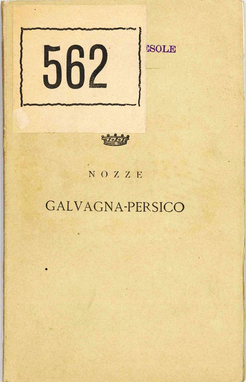Nozze Gavagna - Perisco. Legge suntuaria circa il vestire degli … | Immagine Gallery 2
