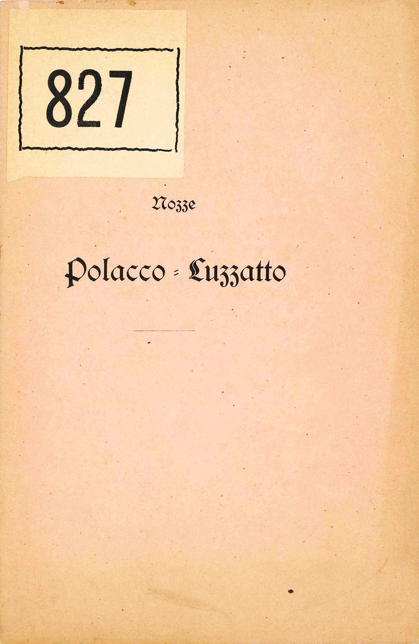 Nozze Polacco - Luzzato. | Immagine principale