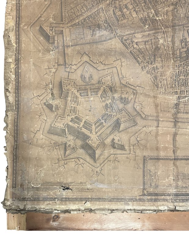 Nuova pianta ed alzato della città di Ferrara, con tutte …