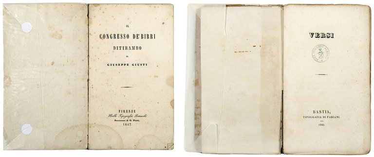 Nuovi versi di Giuseppe Giusti