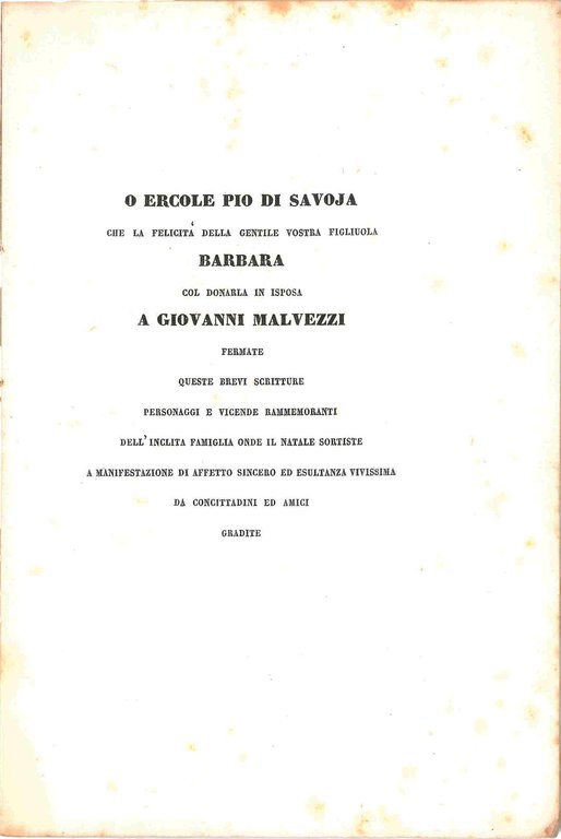 O Ercole Pio di Savoja che la felicità della gentile … | Immagine Gallery 2