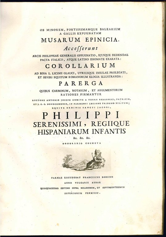 Ob minorem, fortissimamque Balearium a Gallis expugnatam Musarum epinicia. Accesserunt …