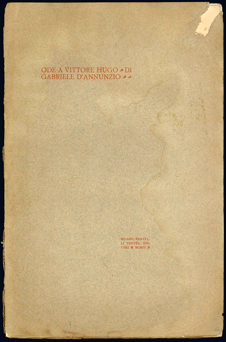 Ode a Vittore Hugo.
