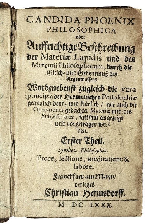 oder Auffrichtige Beschreibung der Materiae Lapidis und des Mercurii Philosophorum, …