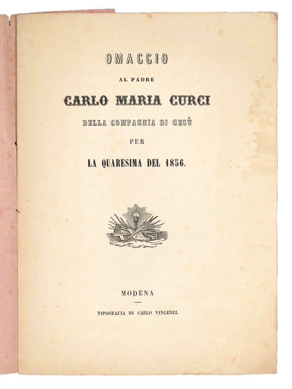 Omaggio al Padre Carlo Maria Curci della Compagnia di Gesù … | Immagine principale