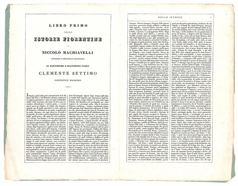 Opere complete di Niccolò Machiavelli. Volume unico e terzo della …