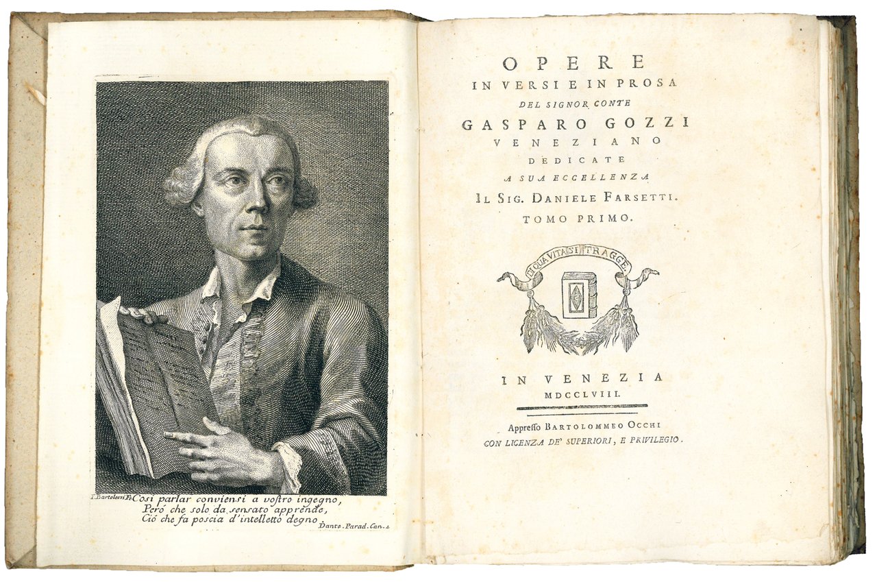 Opere in versi e in prosa del Signor Conte Gasparo …