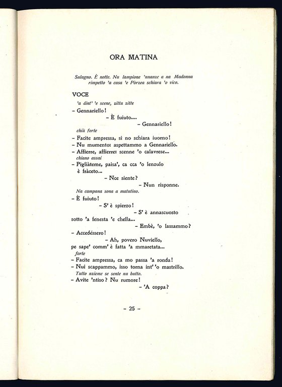 Ora matina. Puesia pe tiatro, tre atte. Illustrata da Francesco …