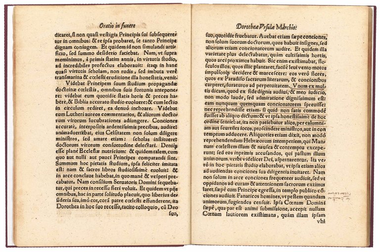 Oratio de vita et morte Illustrissimae Principis ac Dominae Dorotheae …