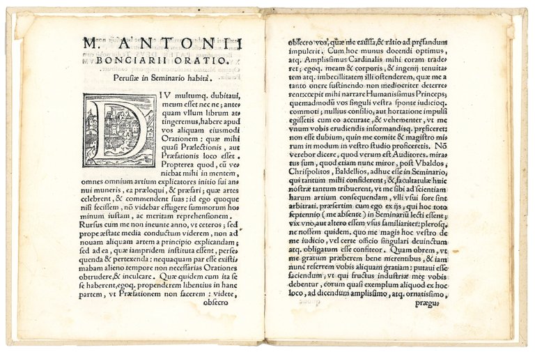 Oratio M. Antonii Bonciarii. Perusiae in Seminario habita XV. Kal. …
