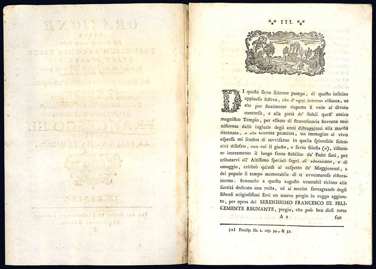 Orazione detta dal molto Reverendo Padre Francesco Antonio Fasce delle …