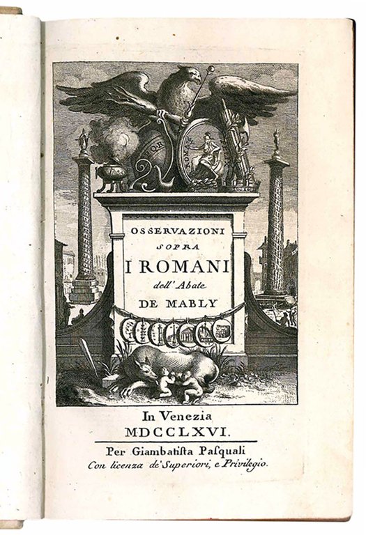 Osservazioni sopra i Romani (tomo I e II). (legati con:) …
