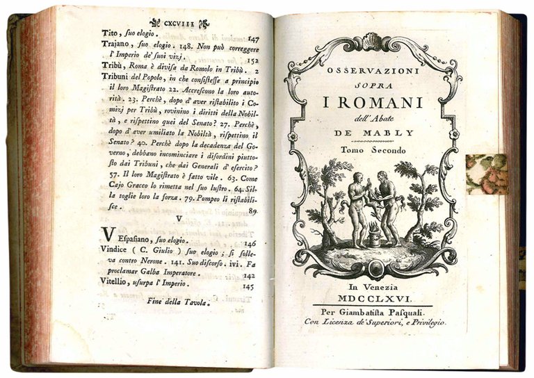 Osservazioni sopra i Romani (tomo I e II). (legati con:) …