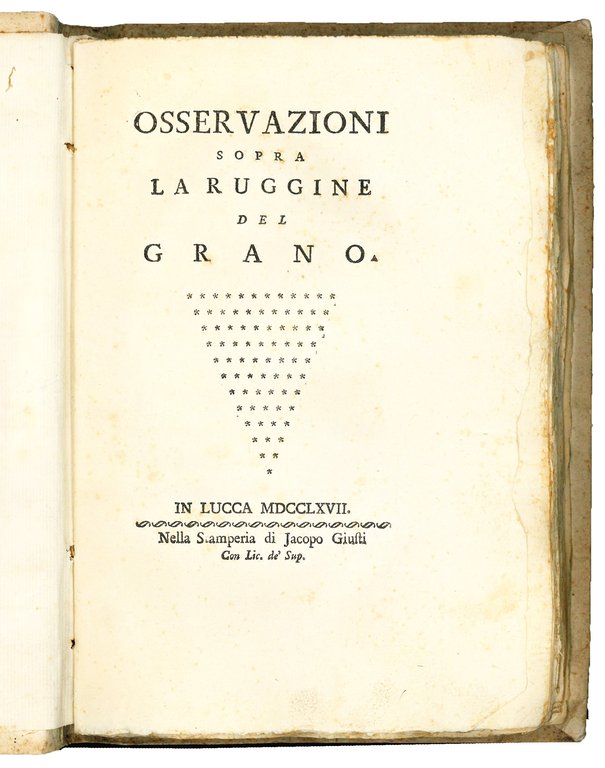 Osservazioni sopra la ruggine del grano