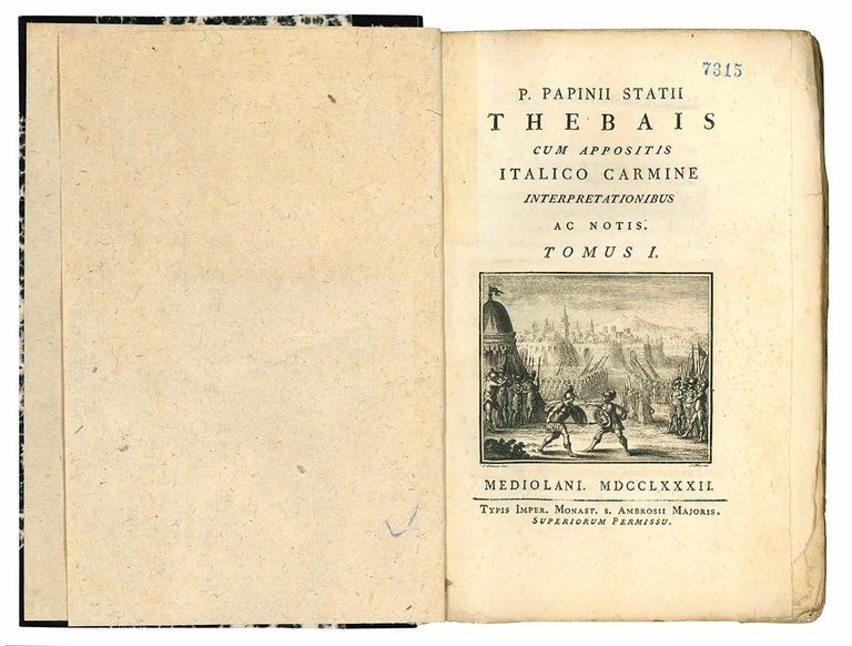 P. Papinii Statii Thebais cum appositis Italico carmine interpretationibus ac …
