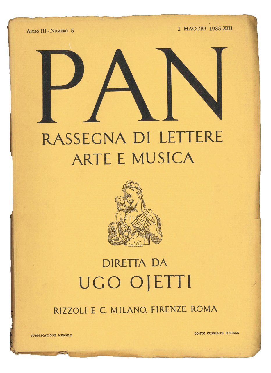 Pan. Rassegna di lettere, arte e musica. Lotto di 6 … | Immagine principale