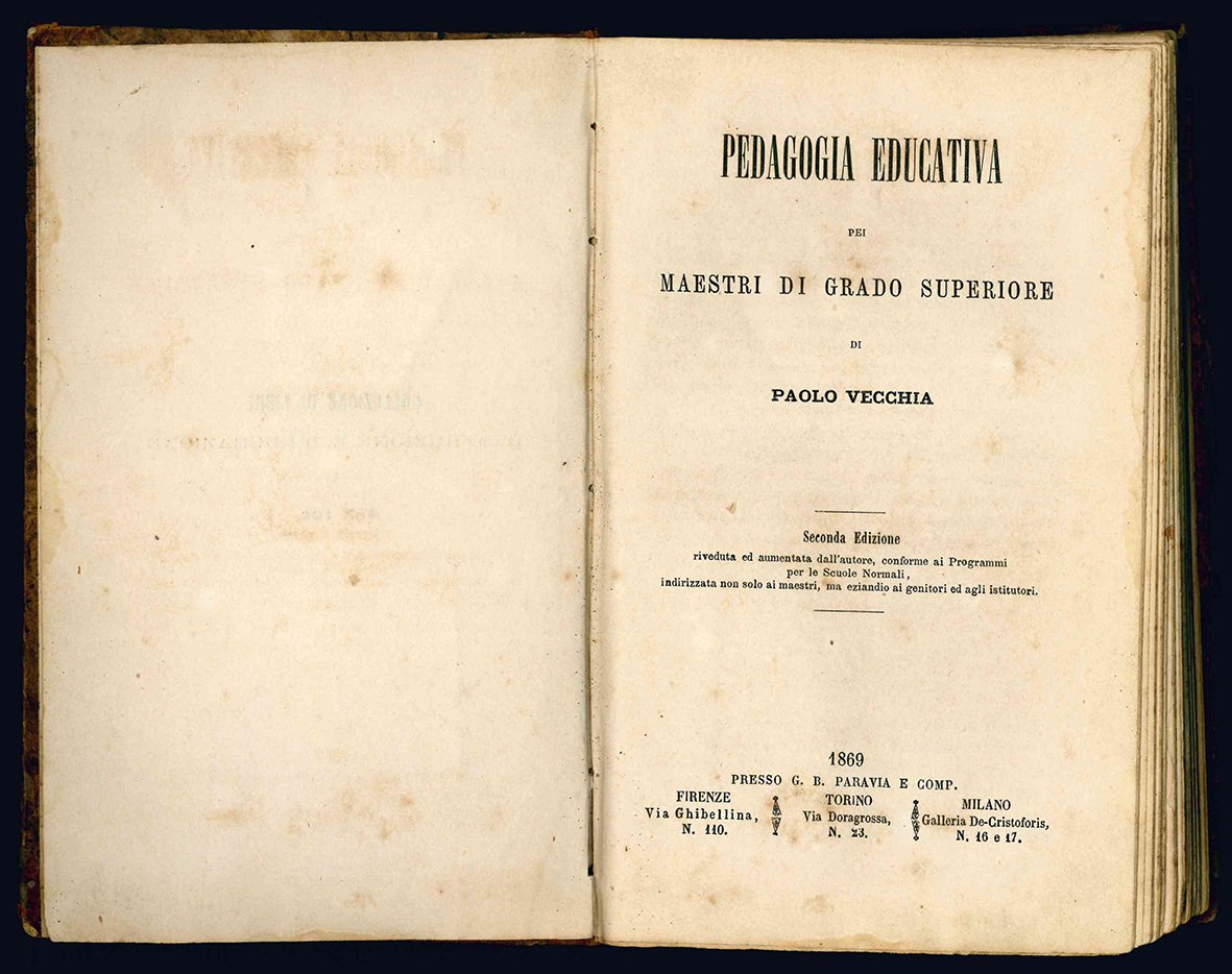 Pedagogia educativa pei maestri di grado superiore. Seconda edizione riveduta …