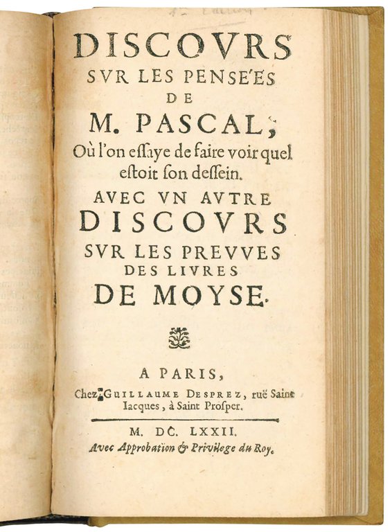 Pensées de M. Pascal sur la religion et sur quelques …