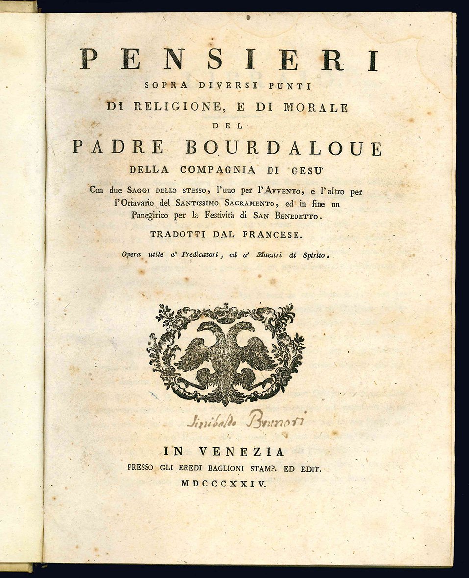 Pensieri sopra diversi punti di religione, e di morale del …