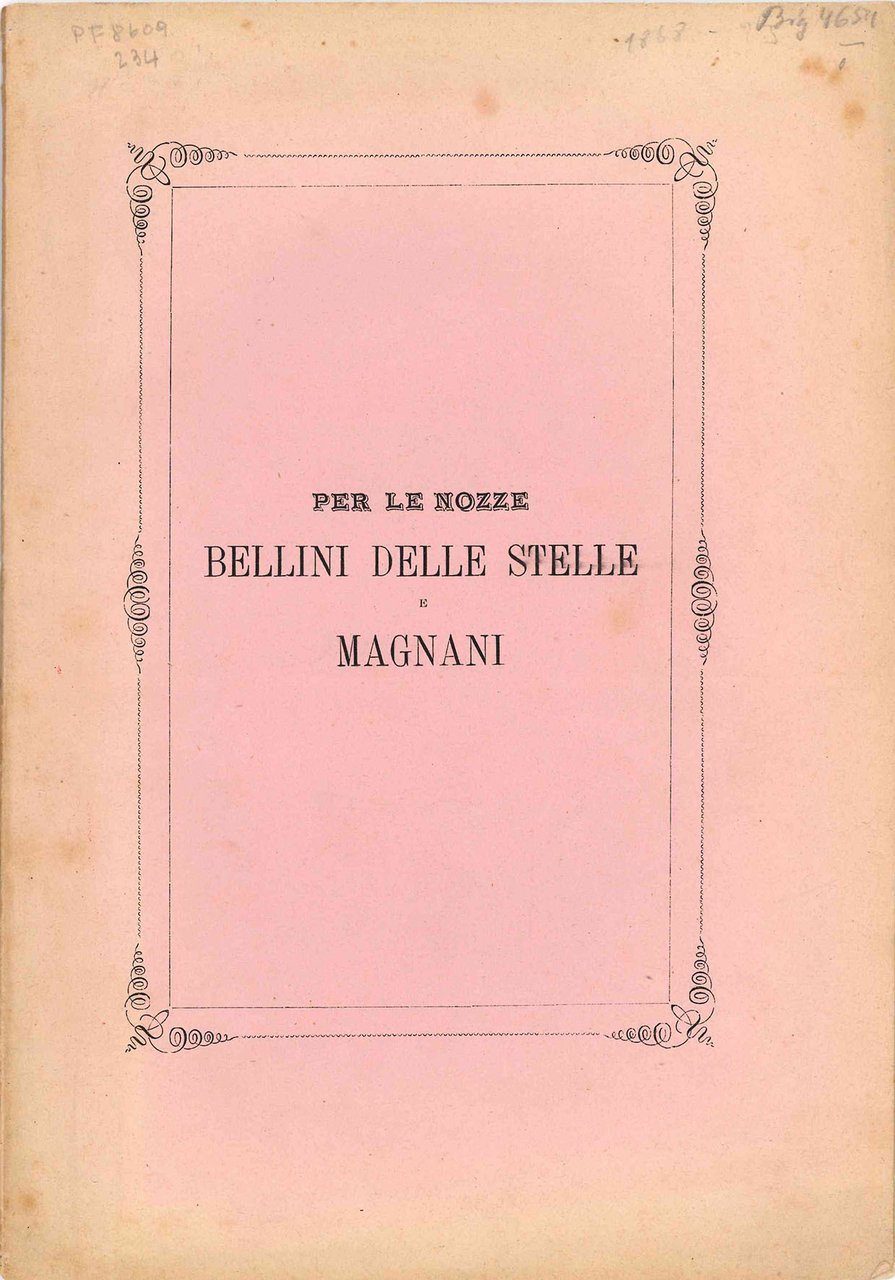 Per le nozze Bellini delle Stelle e Magnani. Della Statua … | Immagine principale