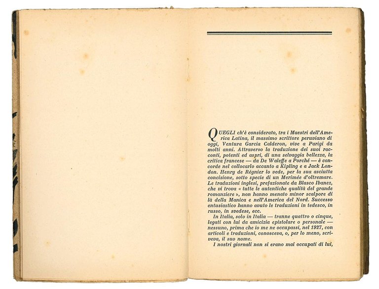 Pericolo di morte: racconti peruviani tradotti da Lionello Fiumi