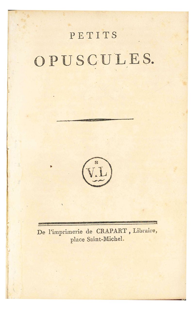 Petit opuscules | Immagine principale