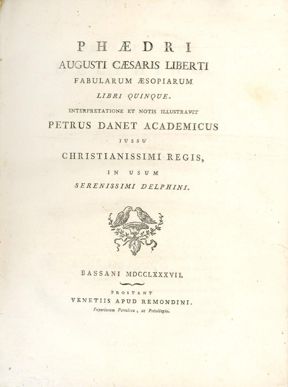Phaedri Augusti Caesaris Liberti Fabularum Aesopiarum libri quinque. Interpretatione et …