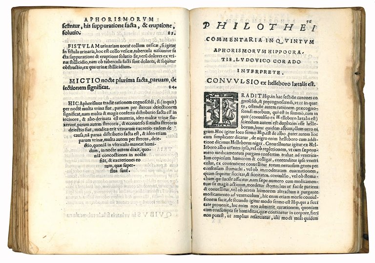 Philothei medici praestantissimi Commentaria in aphorismos Hippocratis. Nunc primum e …