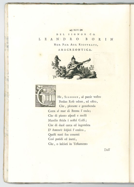 Poesie in occasione che s.e. Marino Cavalli meritissimo provveditore parte …