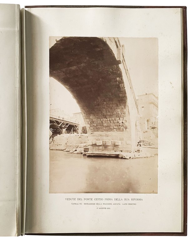 Ponte Cestio prima della riforma 16 agosto 1886