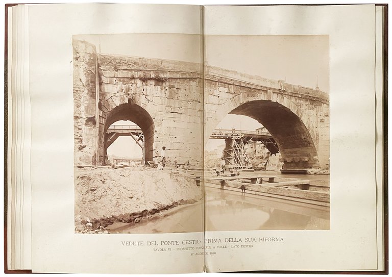 Ponte Cestio prima della riforma 16 agosto 1886