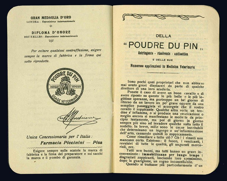 Poudre du pin. Indispensabile ai cavalli dell'Esercito, da Corsa, da …