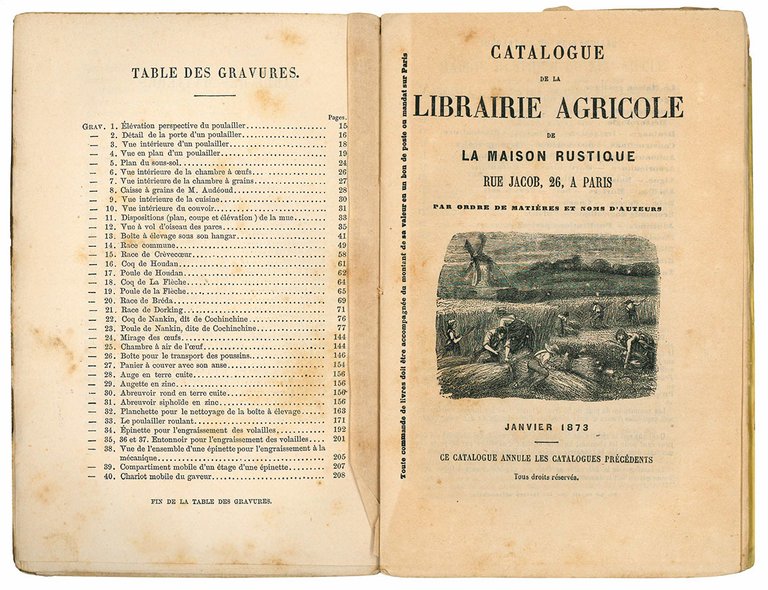 Poules et oeufs. Deuxième édition. Bibliothèque du Cultivateur, publiée avec …