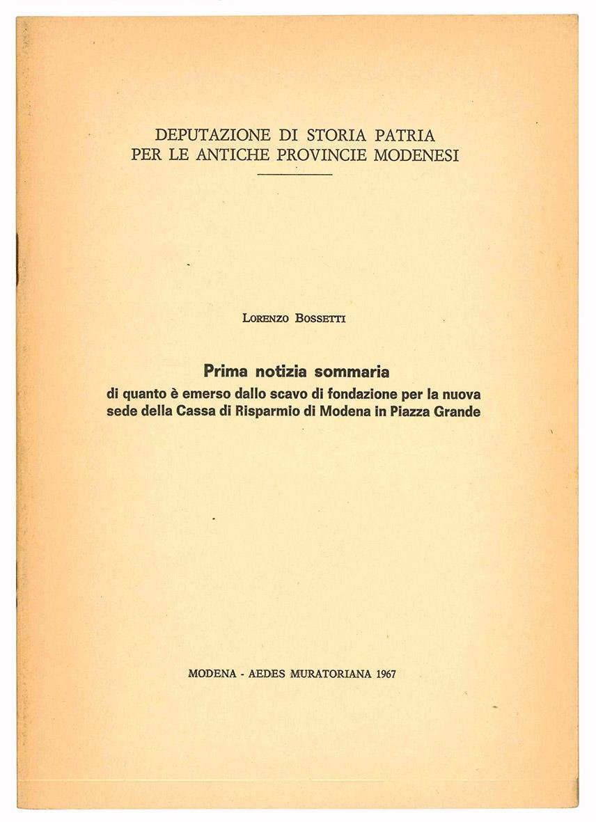 Prima notizia sommaria di quanto è emerso dallo scavo di …