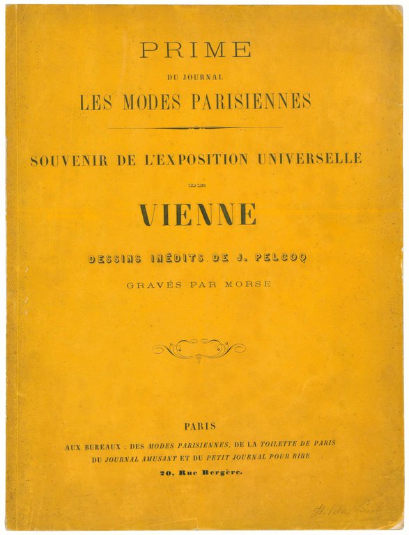 Prime du Journal Les Modes Parisiennes. Souvenir de l'Exposition Universelle …