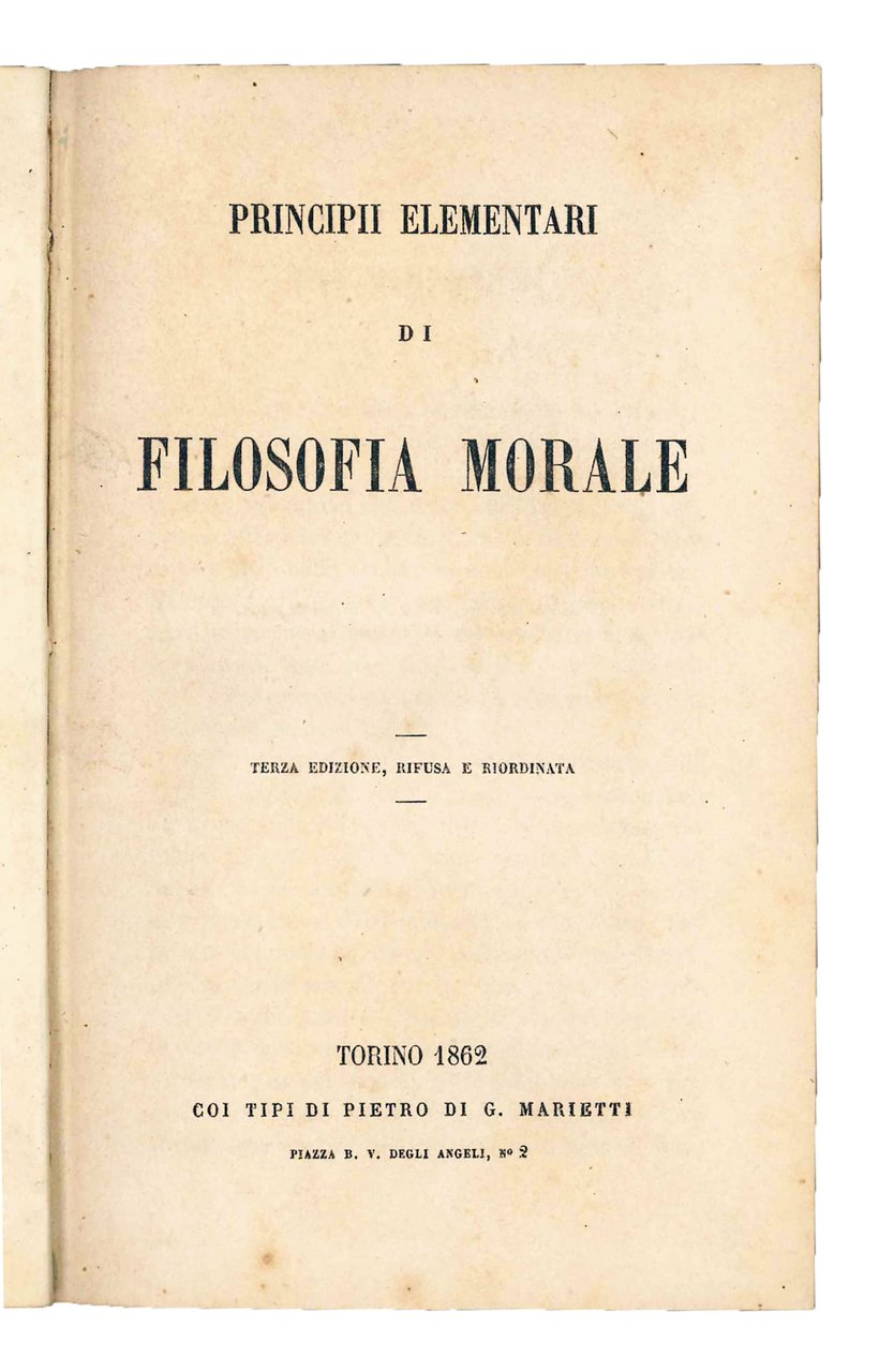 Principi elementari di filosofia morale. | Immagine principale