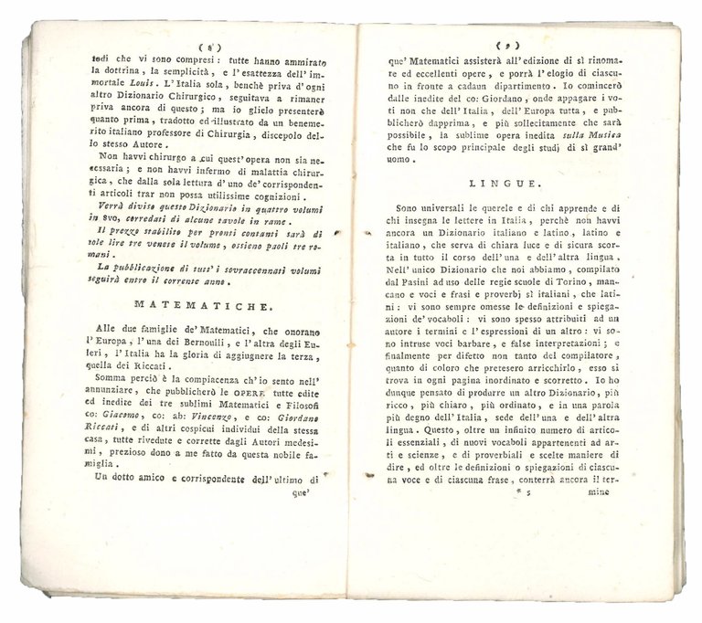 Prodromo della Nuova Veneta Tipografia e prospetti di varie opere …