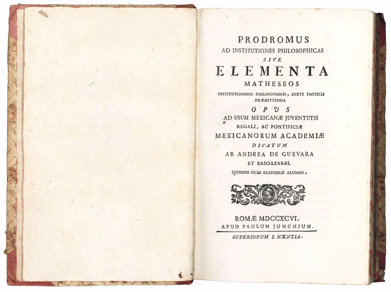 Prodromus ad institutiones philosophicas sive elementa matheseos institutionibus philosophicis, certe …