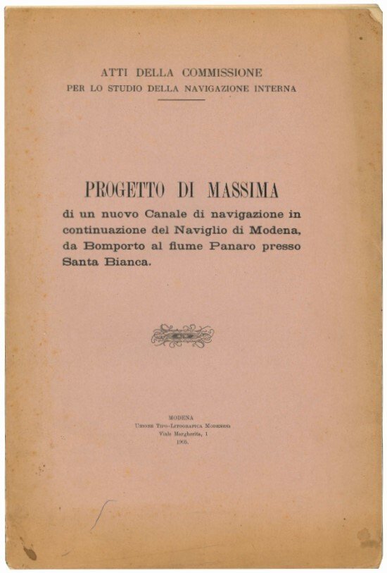 Progetto di massima di un nuovo Canale di navigazione in …