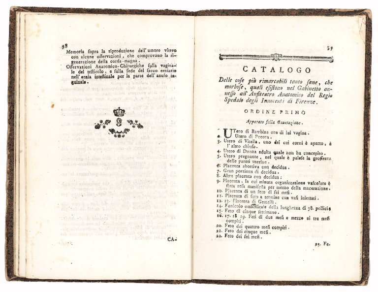 Prospetto delle opere pubblicate dal signor Lorenzo Nannoni chirurgo della … | Immagine Gallery 2