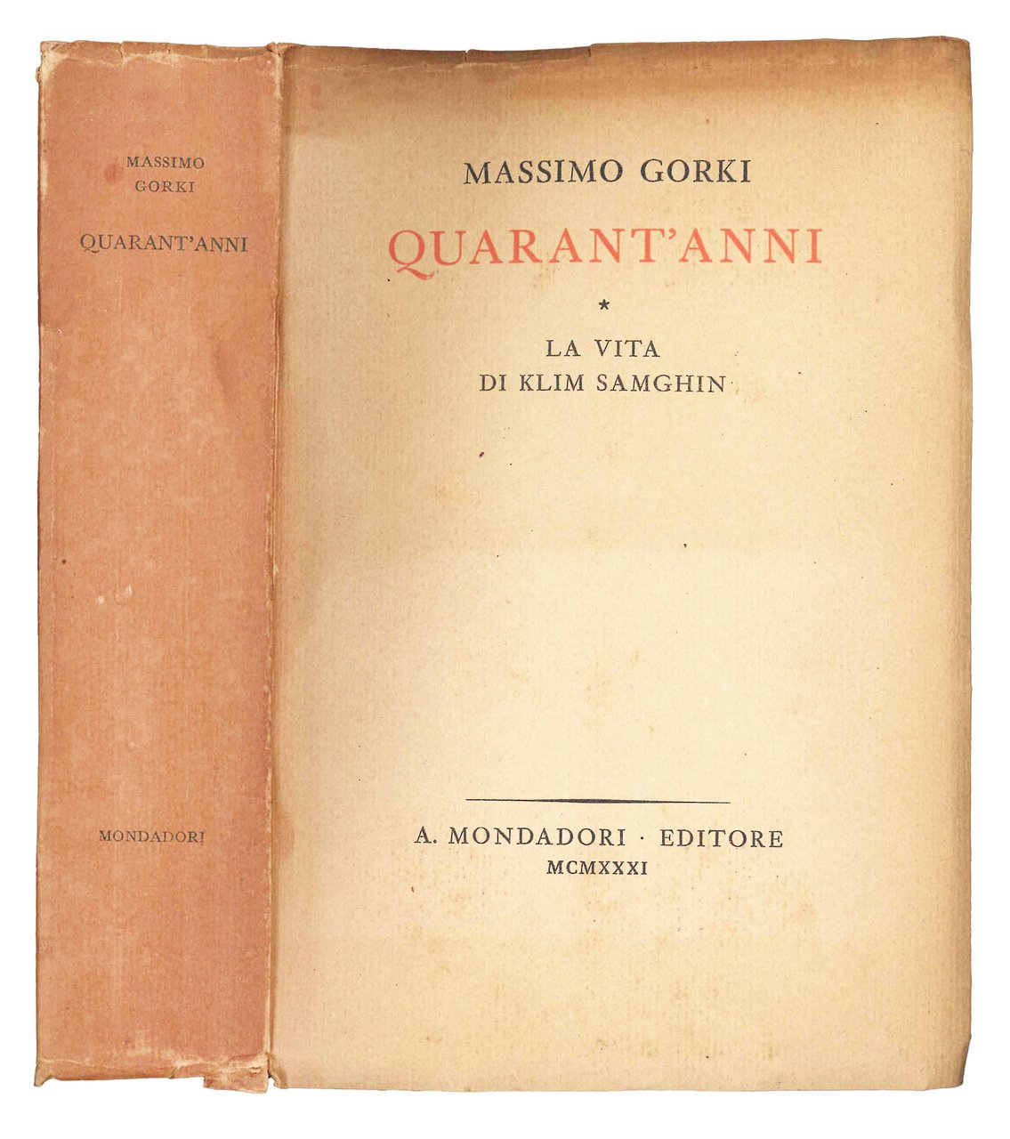 Quarant'anni. La vita di Klim Samghin. | Immagine principale