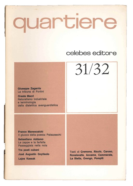 Quartiere. Quaderno trimestrale di poesia. Lotto di 18 fascicoli: dal … | Immagine Gallery 2