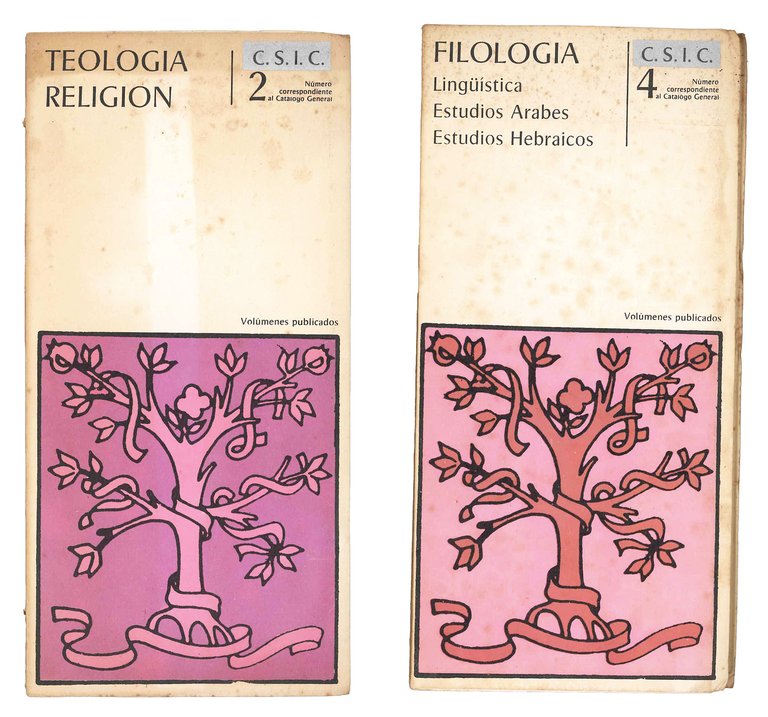 Quattro volumi: nr. 0 'Generalidades Bibliografia', nr. 2 'Teologia, Religion'; … | Immagine Gallery 2
