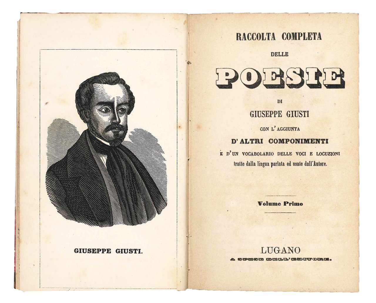 Raccolta completa delle poesie di Giuseppe Giusti. Con l'aggiunta d'altri … | Immagine principale