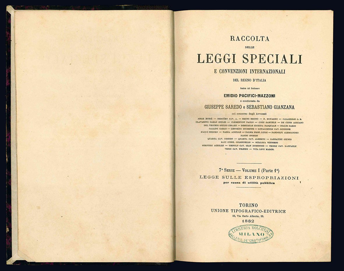 Raccolta delle leggi speciali e convenzioni internazionali del Regno d'Italia …