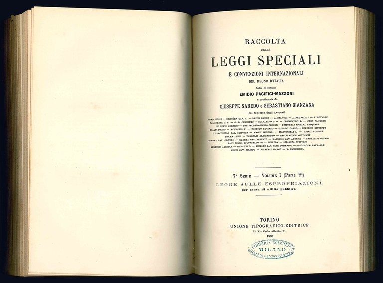 Raccolta delle leggi speciali e convenzioni internazionali del Regno d'Italia …